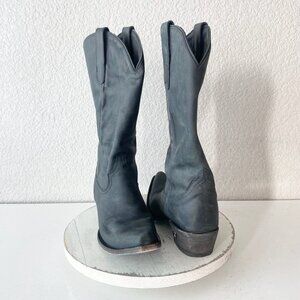 Lane EMMA JANE Womens Cowboy Boots 9.5 Matte Black Western Cowgirl Mid Calf Tall